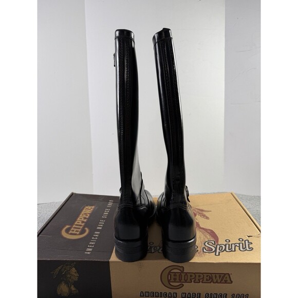 Vintage Chippewa Engineer Motorcycle 17" Boots 10.5D Made In USA Style 71418 NOS - Picture 6 of 16